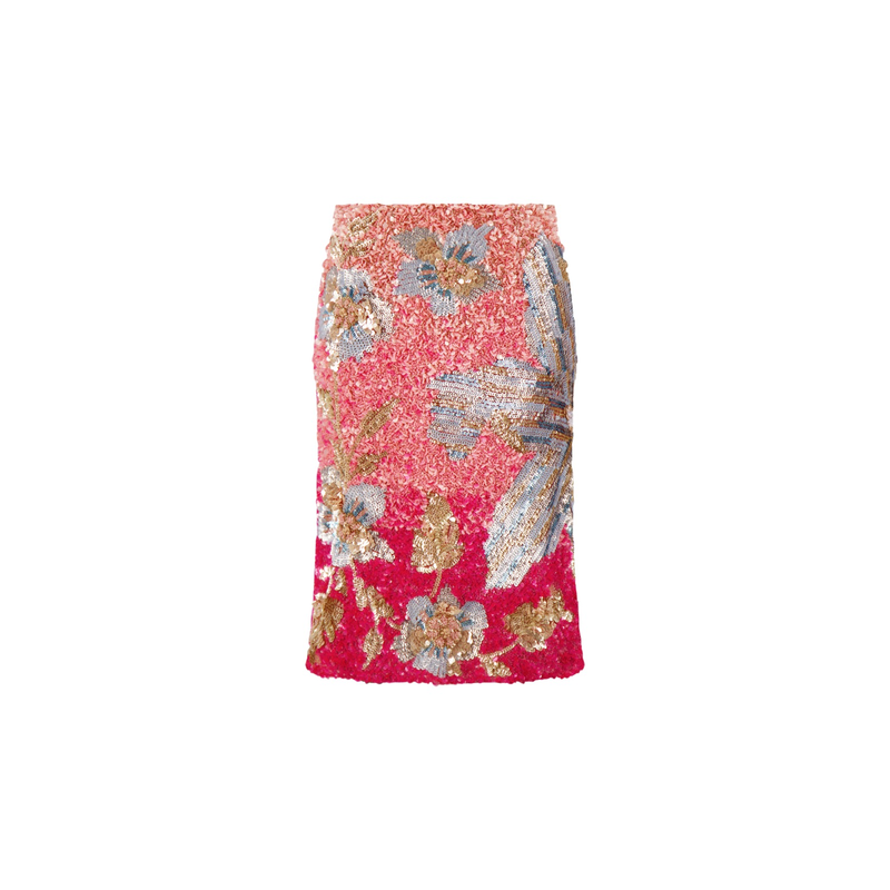 Fleur Oasis Fully Embroidered Skirt