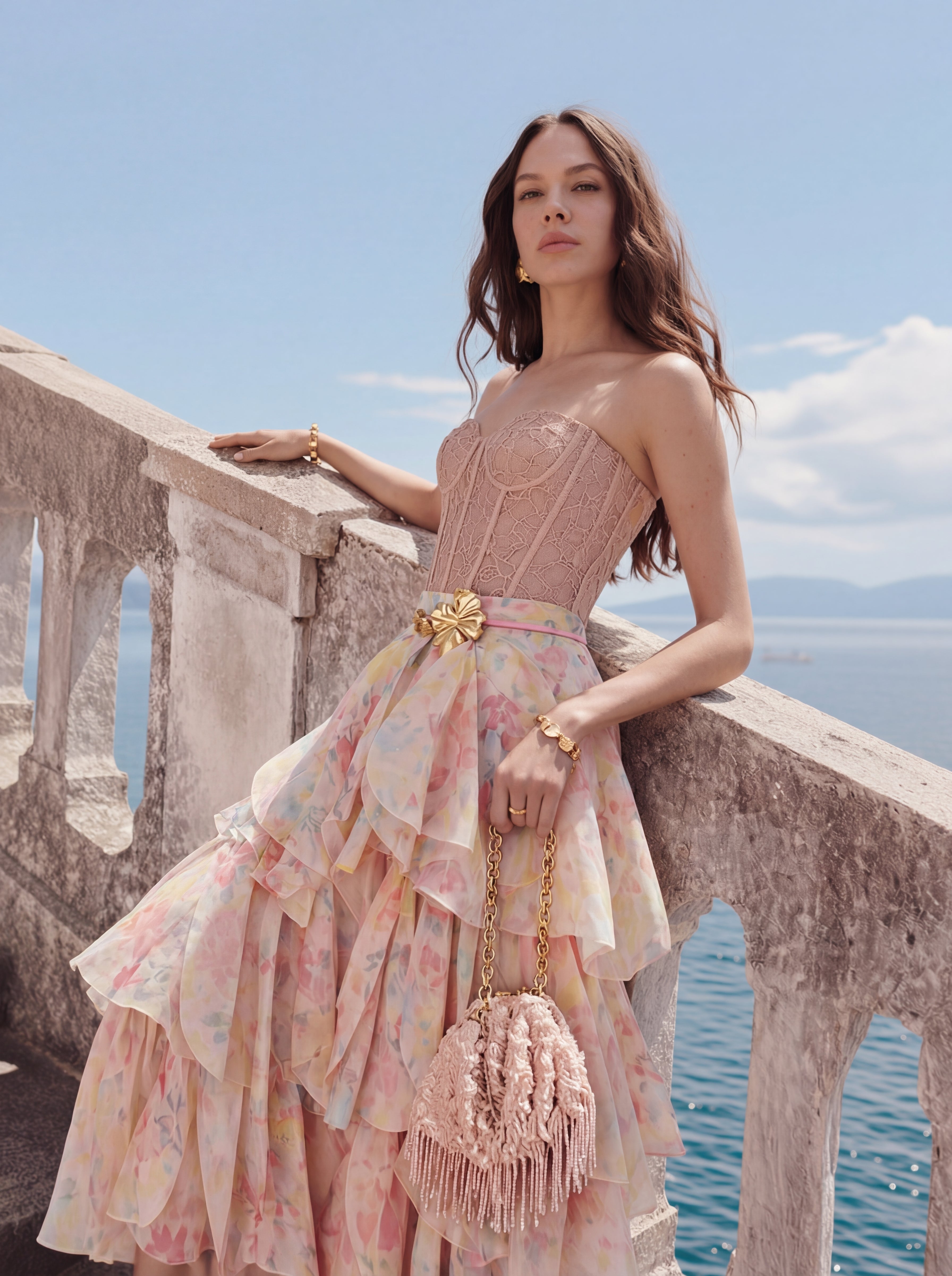 Elysian Pastel Pleasance Tier Skirt