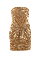 Gilded Geo Garden Mini Dress