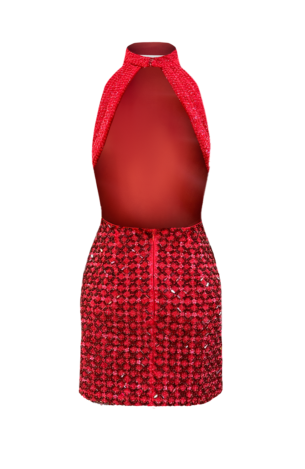 Crystal beaded evening party dress styled for glamorous night celebrations
