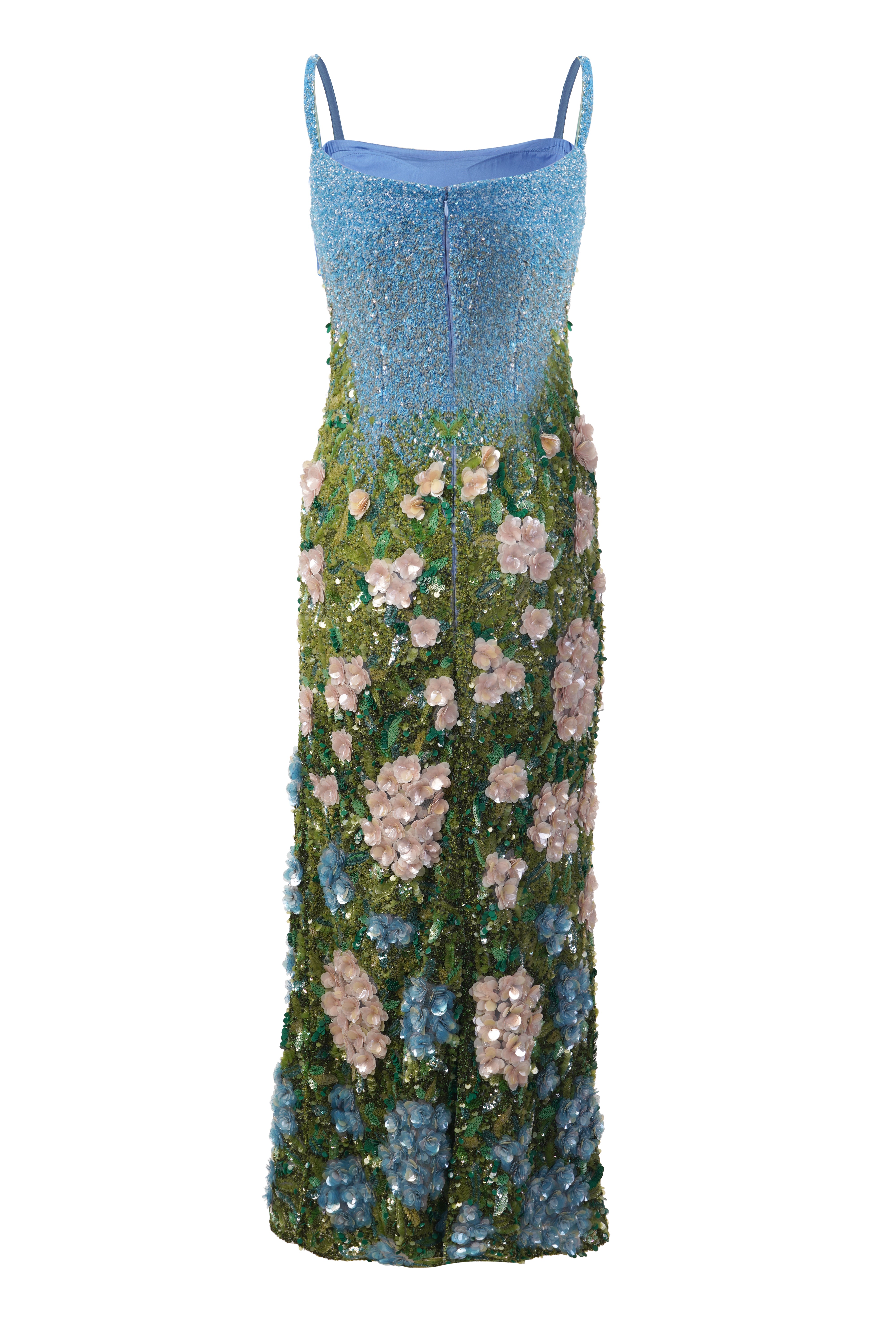 Laura Hydrangea Haven Embroidered Gown