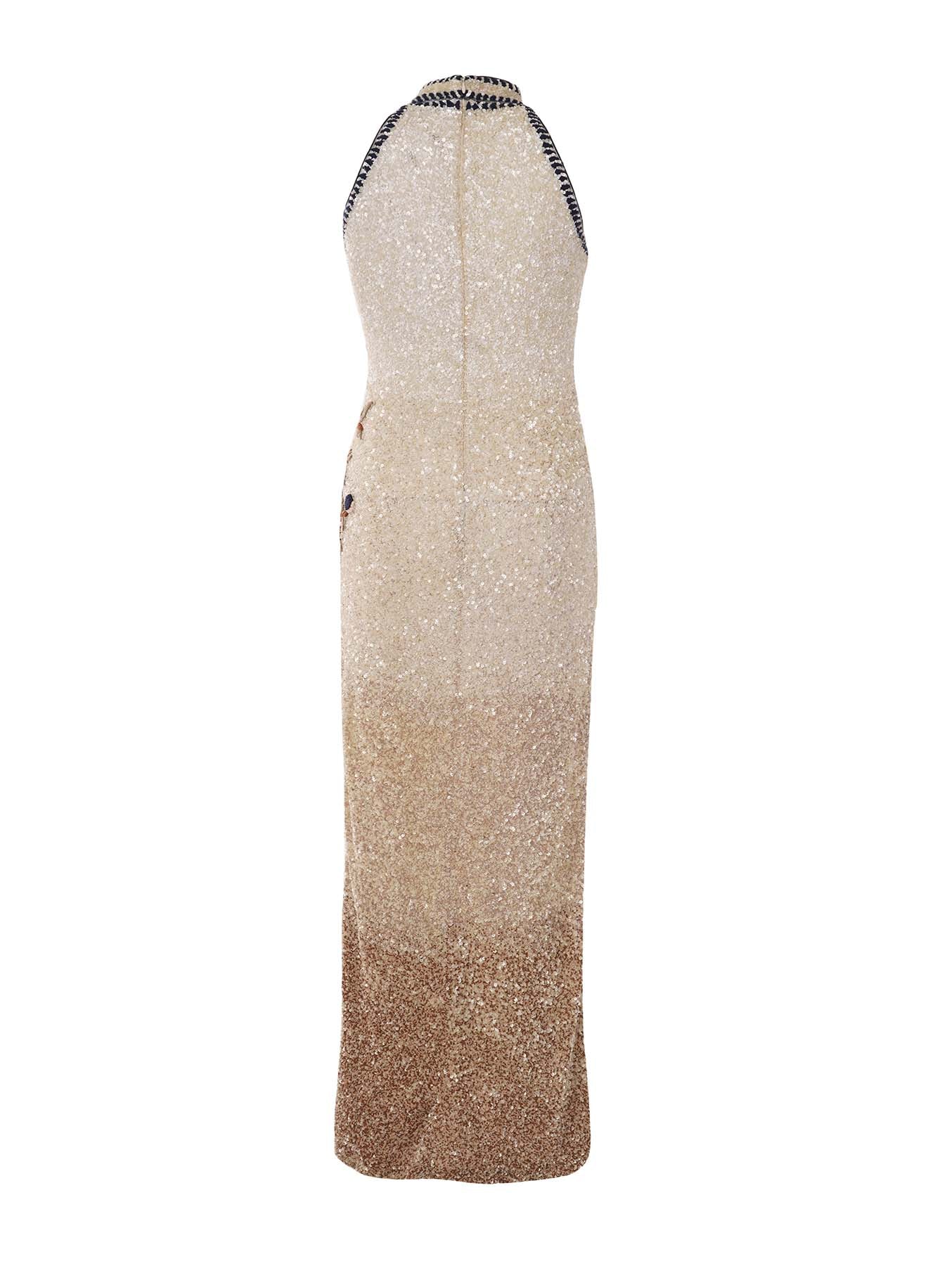 Anayn Beaded High Neck Gown