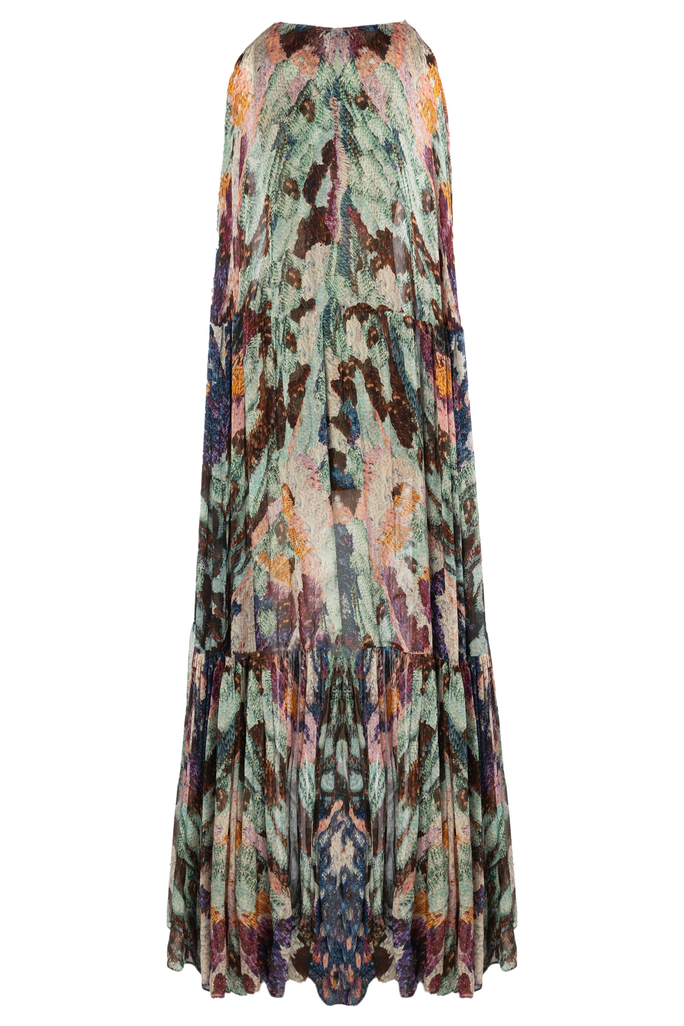 Genevieve Nebula Cape Dress