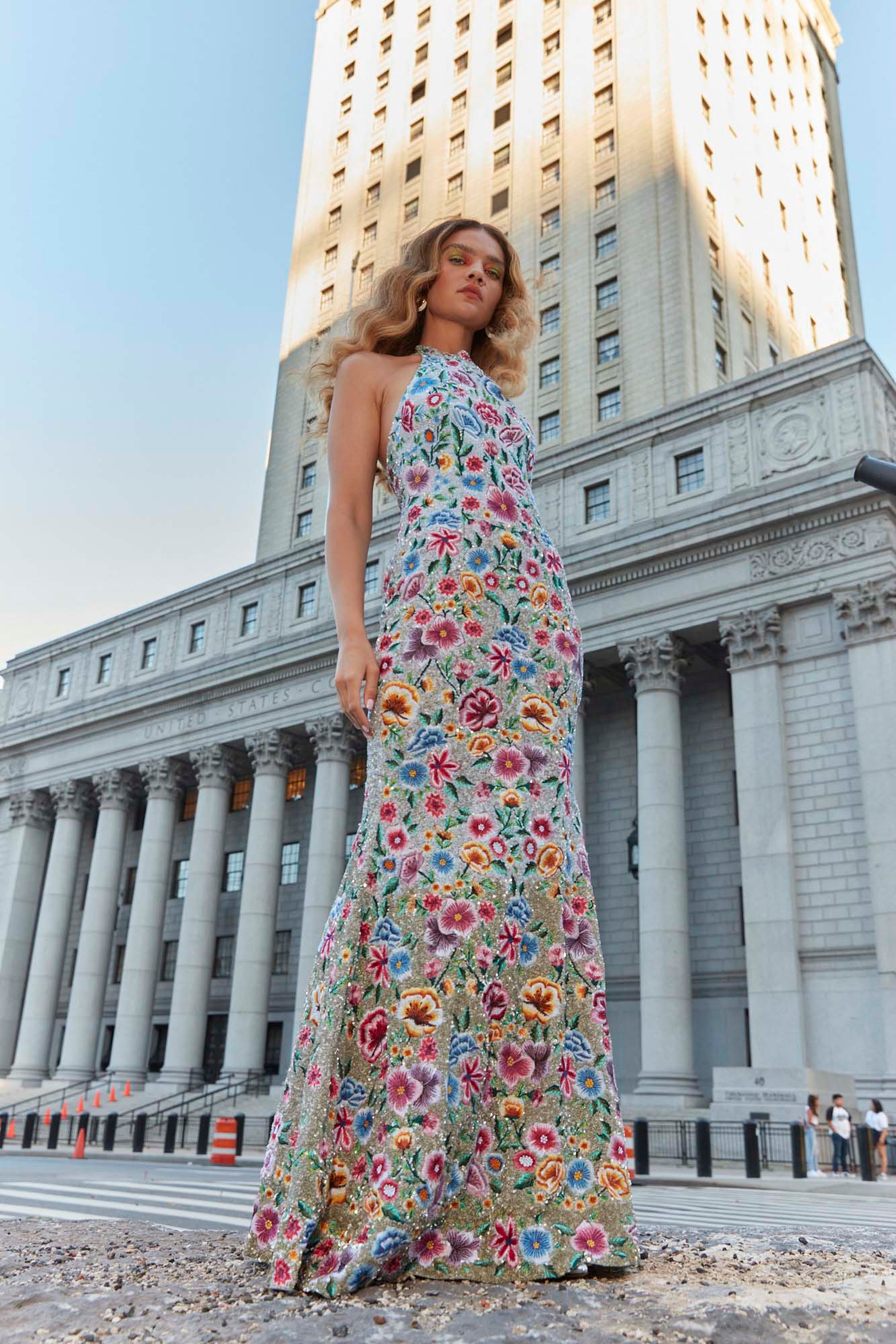 Seraphina Opal Blossom Gown