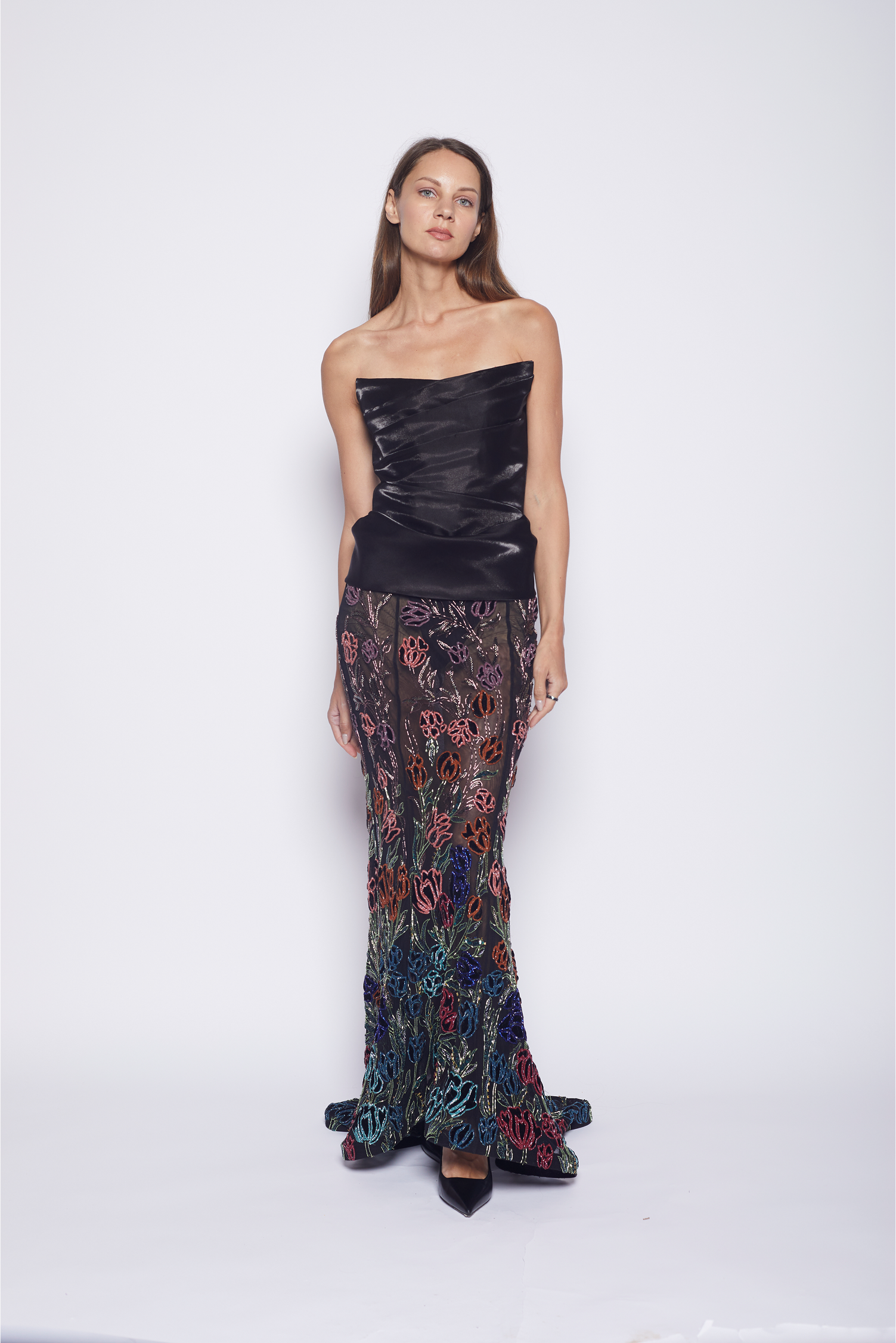 Amara Noir Tulip Skirt