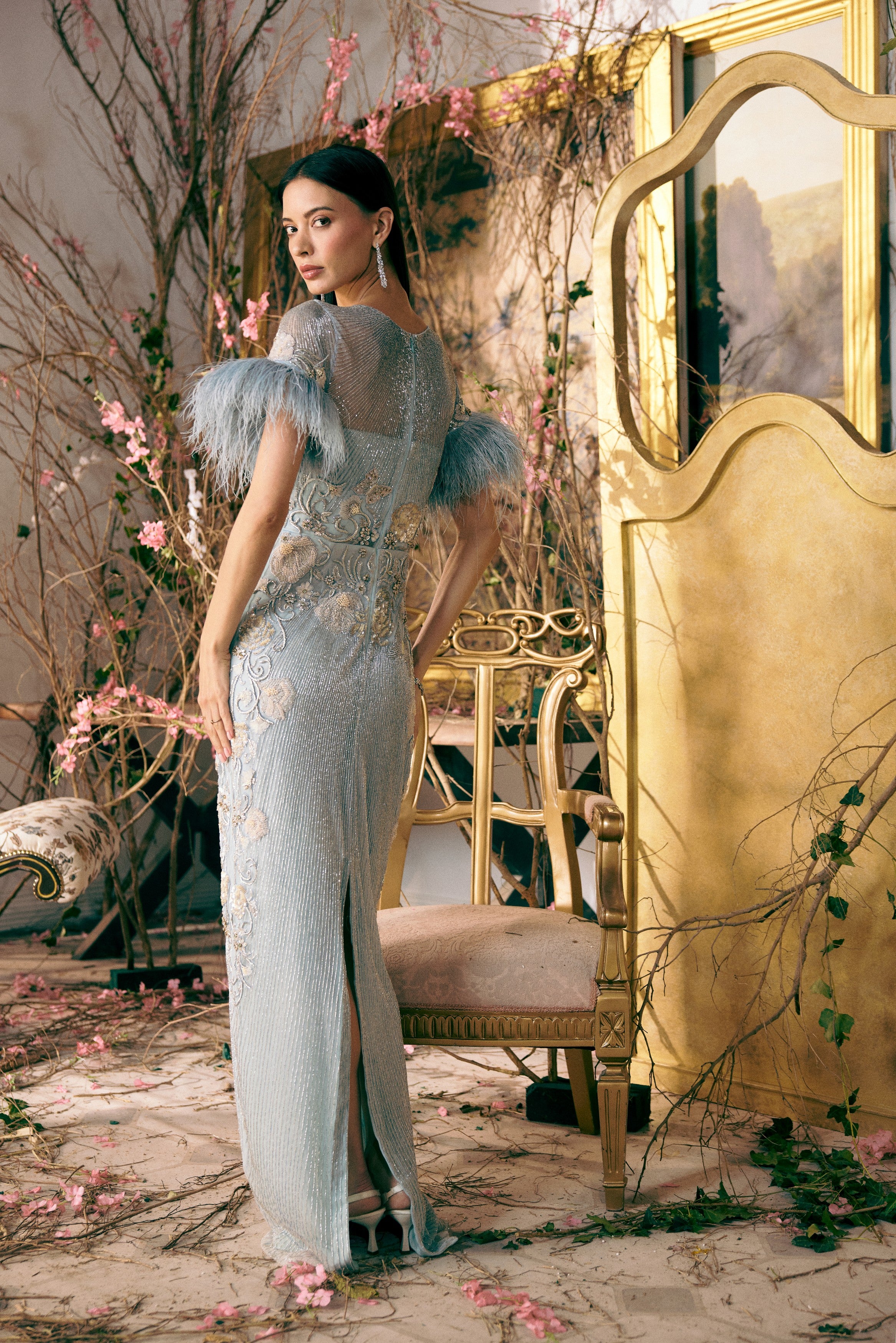 Crystal Feather Dreamscape Gown