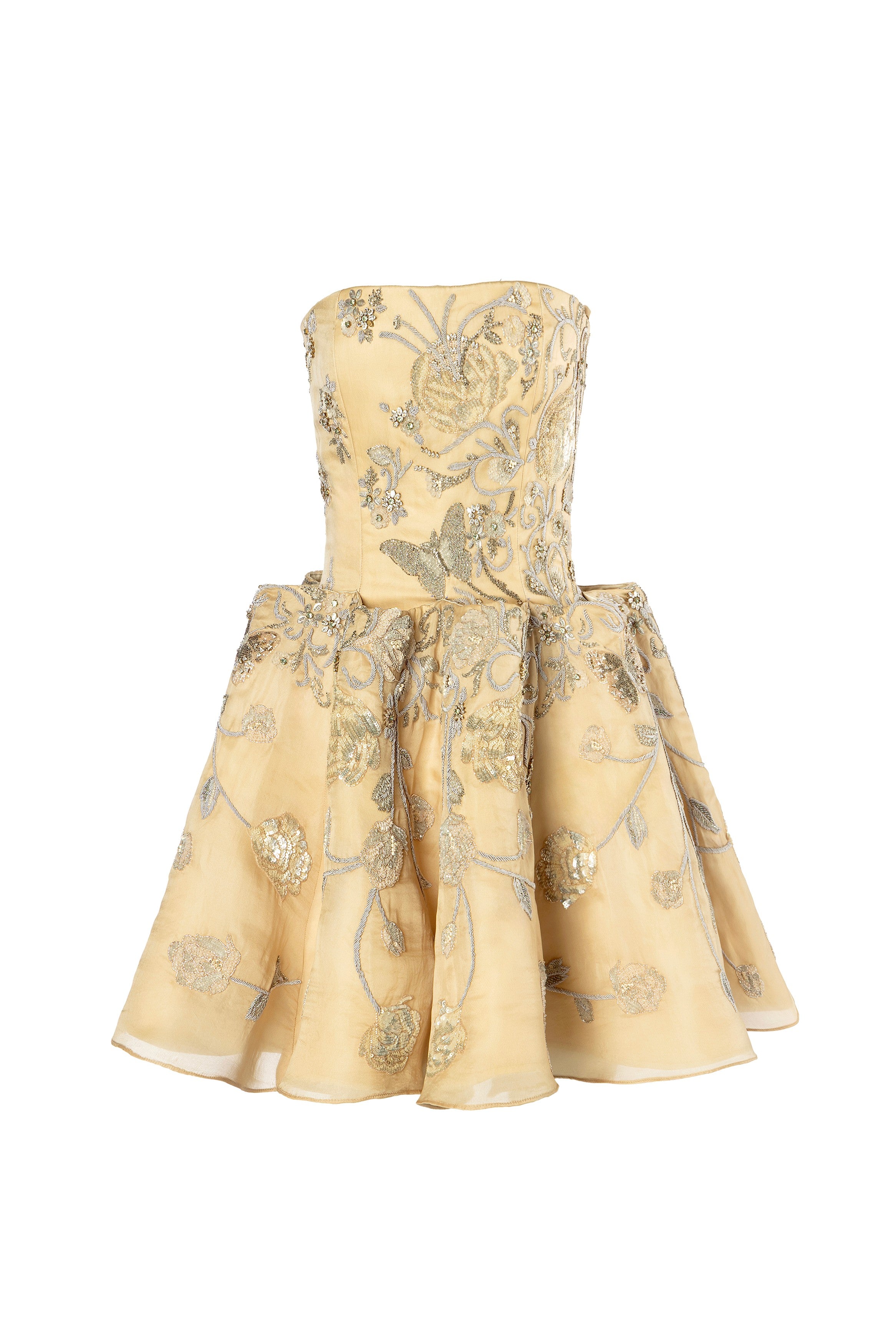 Gilded Fresco Of The Wild Rose Dress