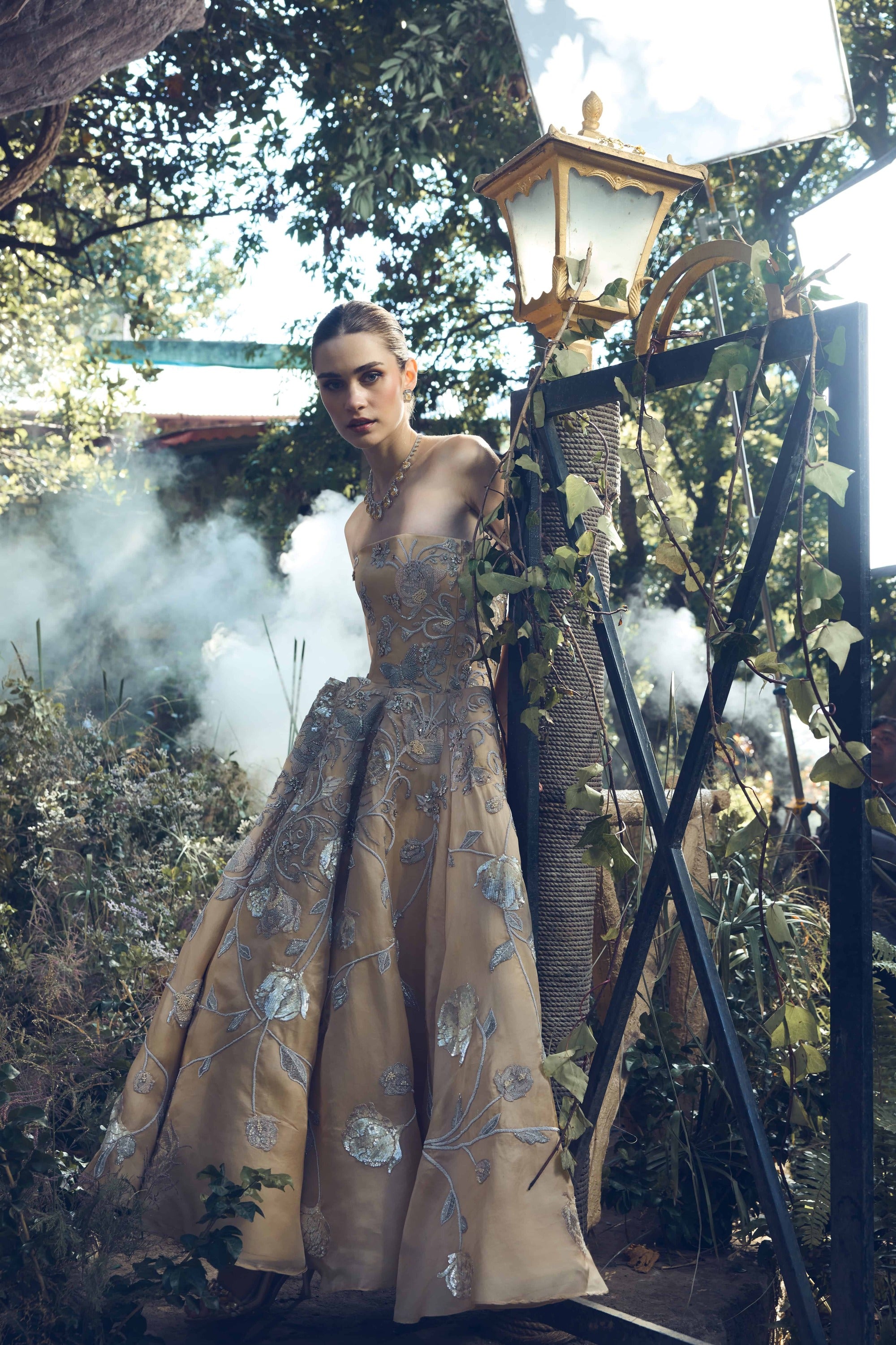 Couture floral ballgown – luxury party dress perfect for weddings and black-tie galas