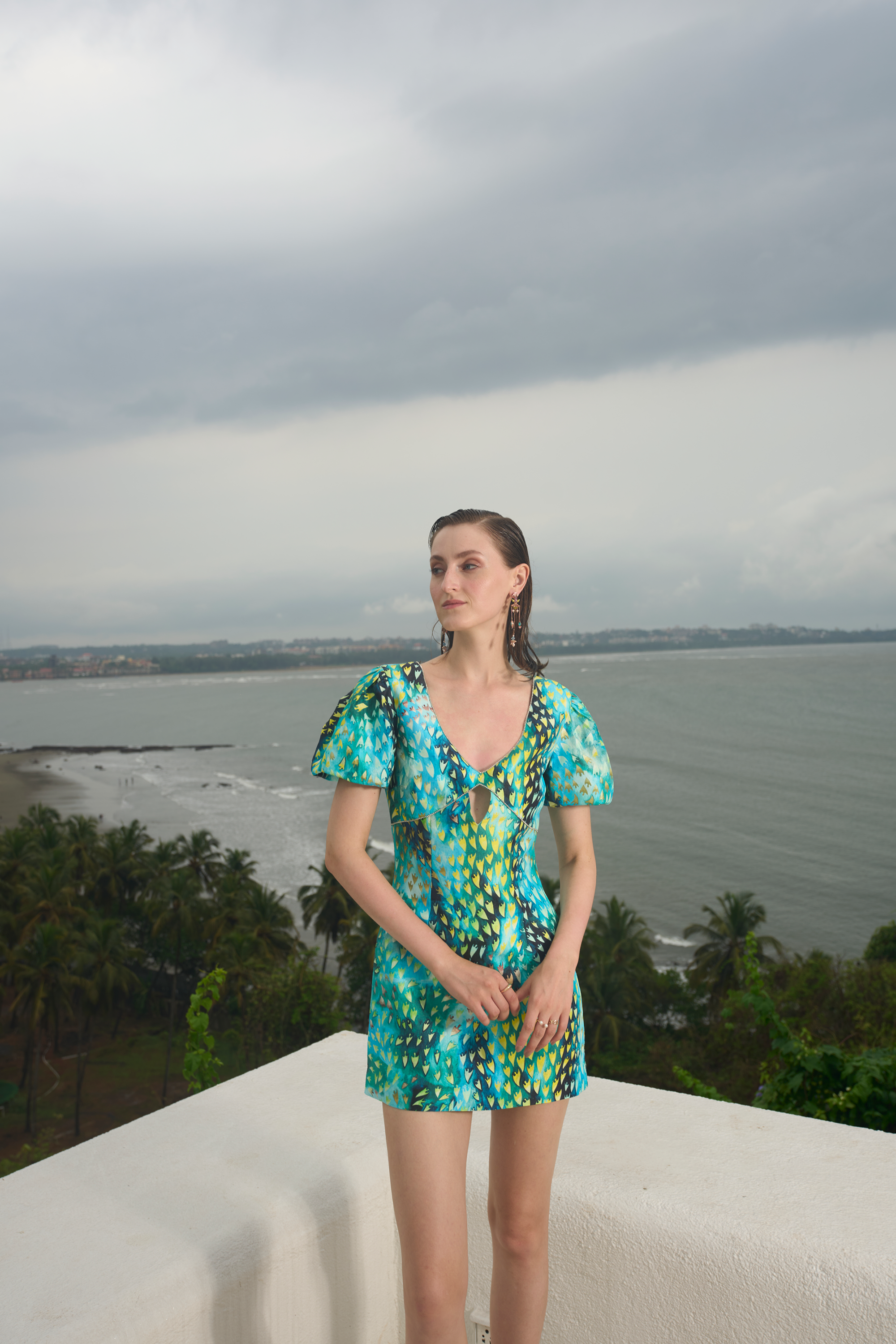 Flora Jungle Printed Mini Dress