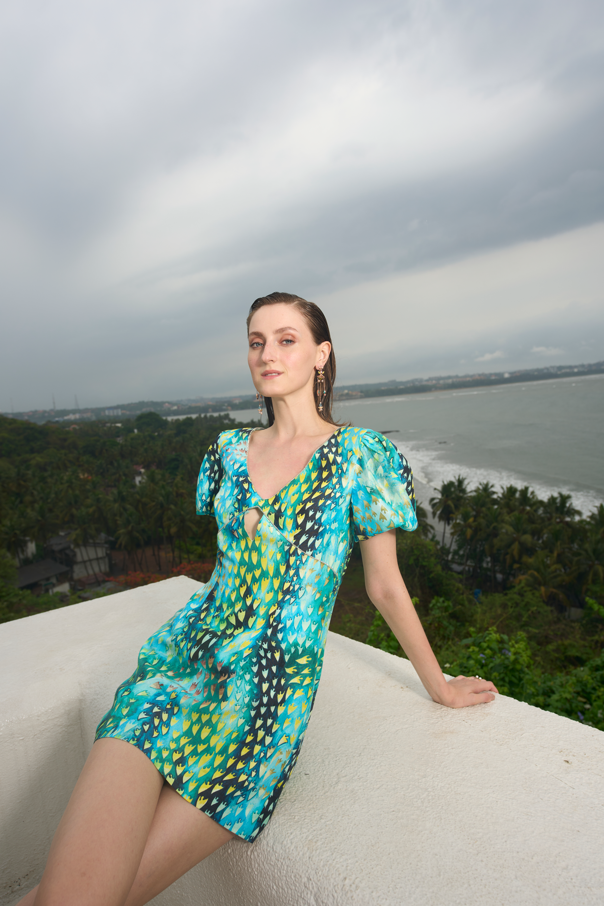 Flora Jungle Printed Mini Dress