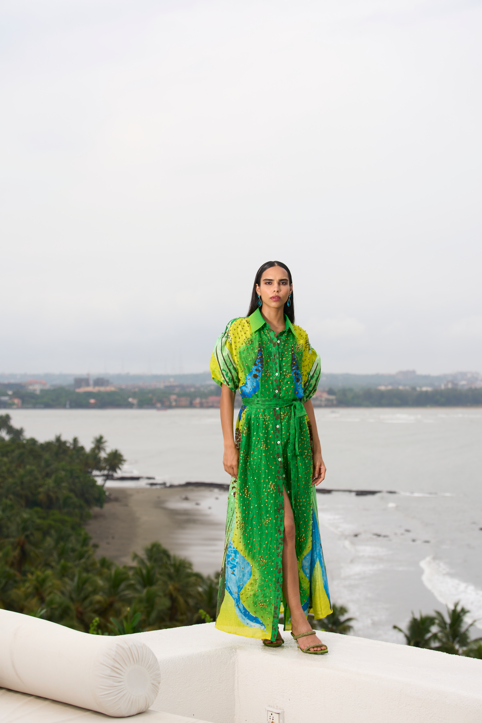 Verde Forest Shirt Dress