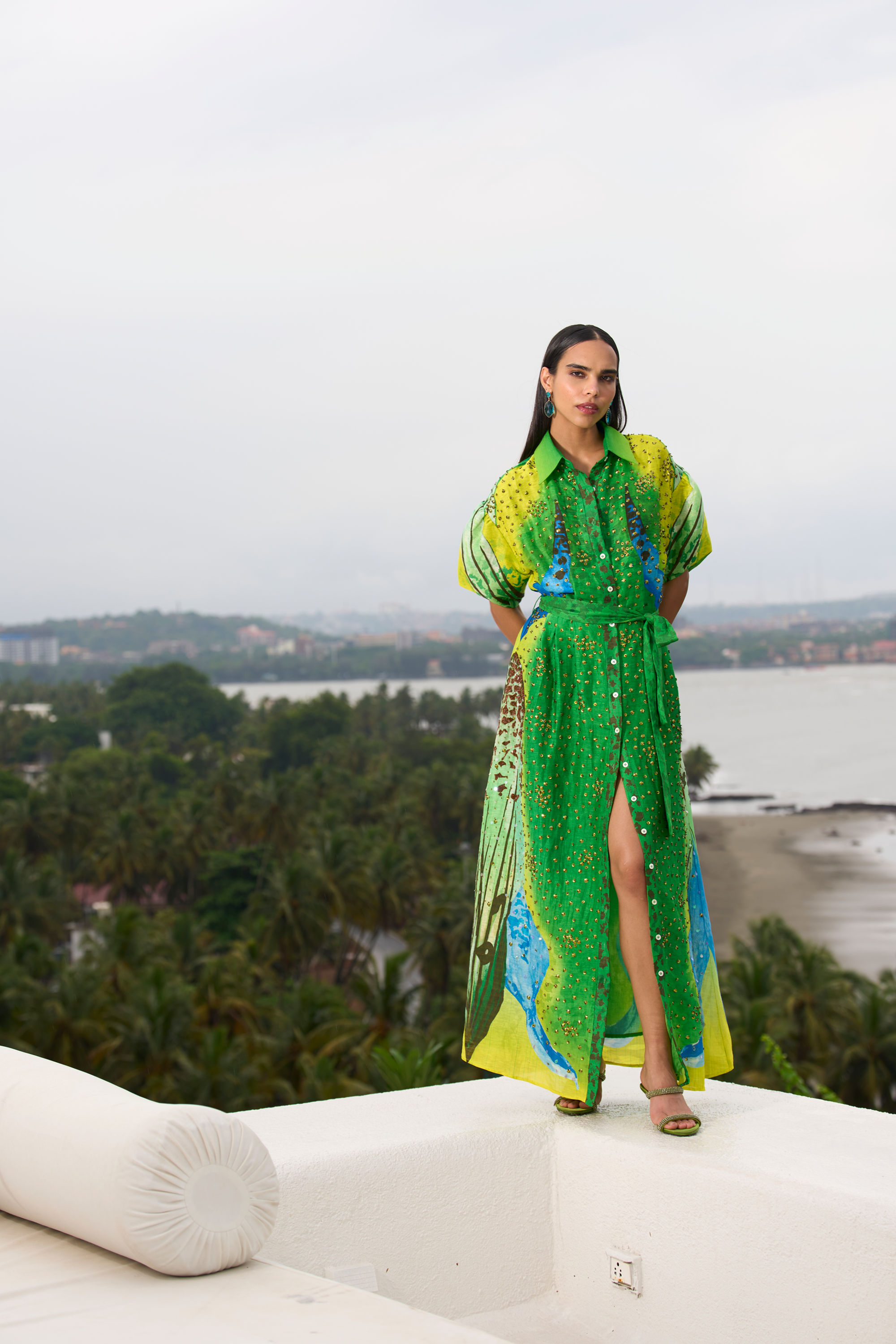 Verde Forest Shirt Dress