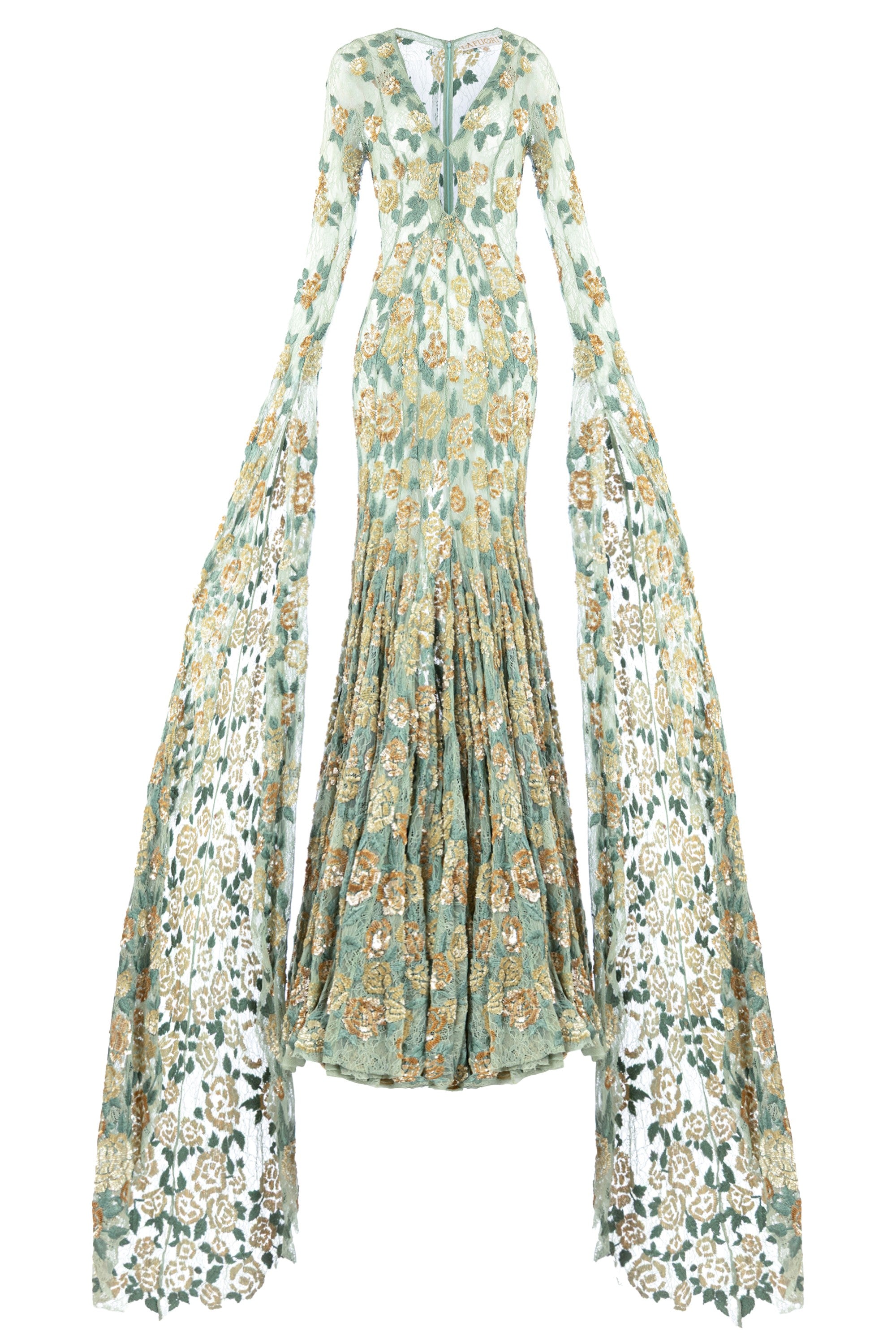 Golden Sage Bloom Gown