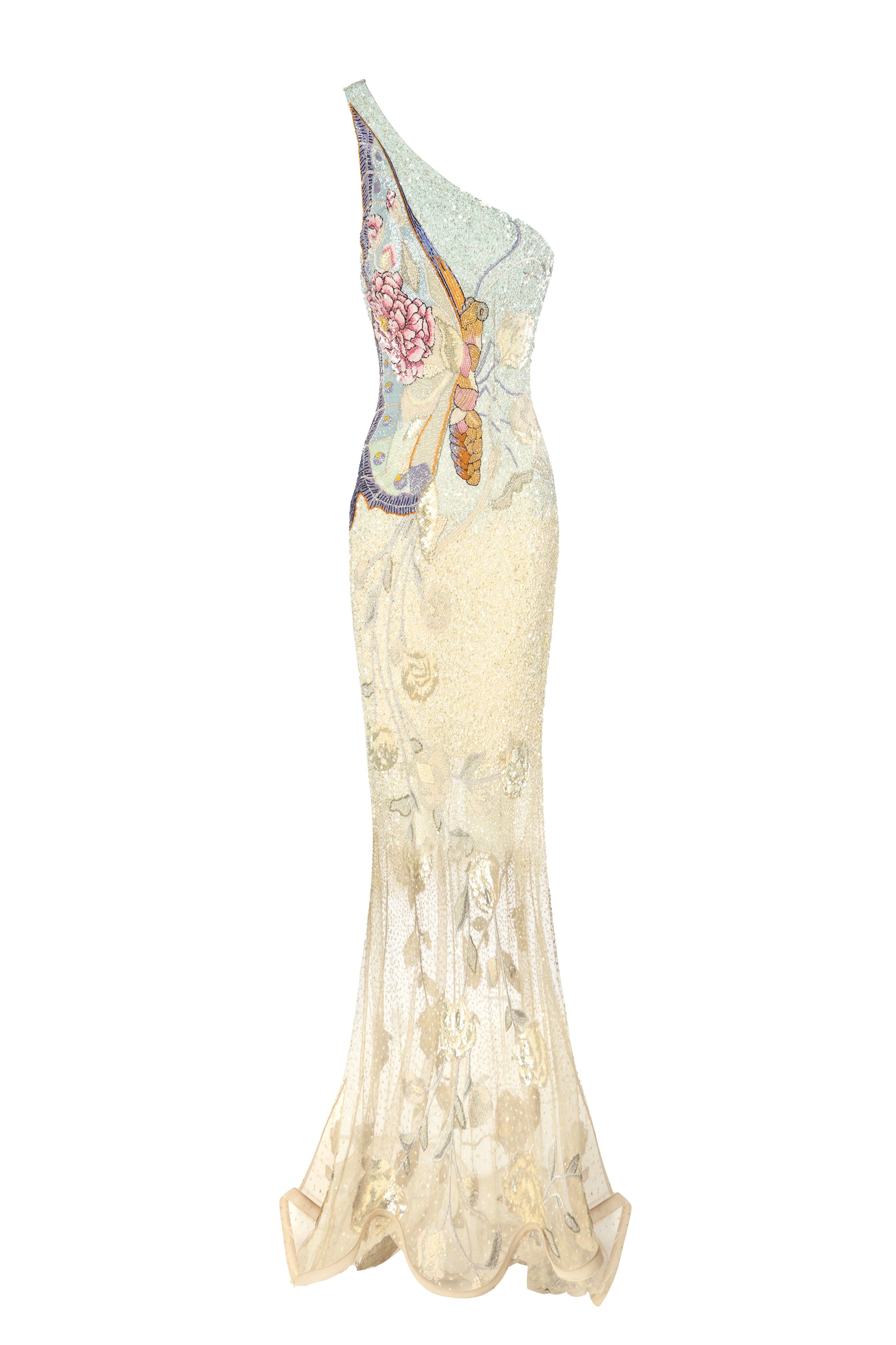 Whispering Wings Tapestry Gown