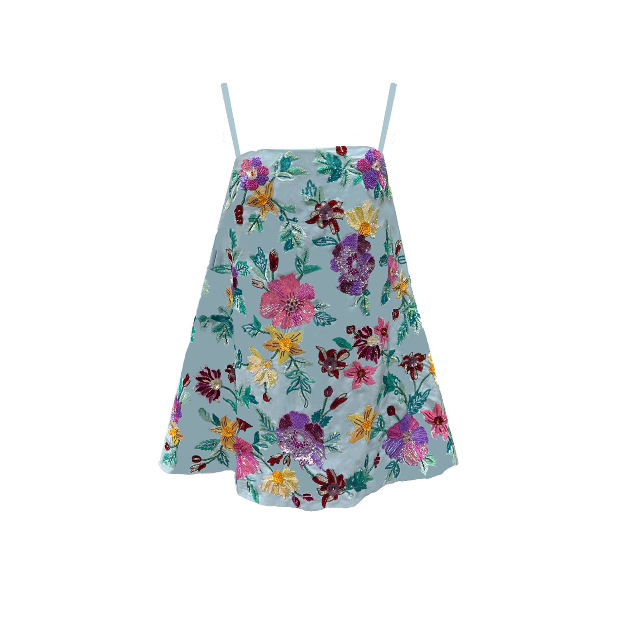 Rhapsody Floral Embroidered Dress