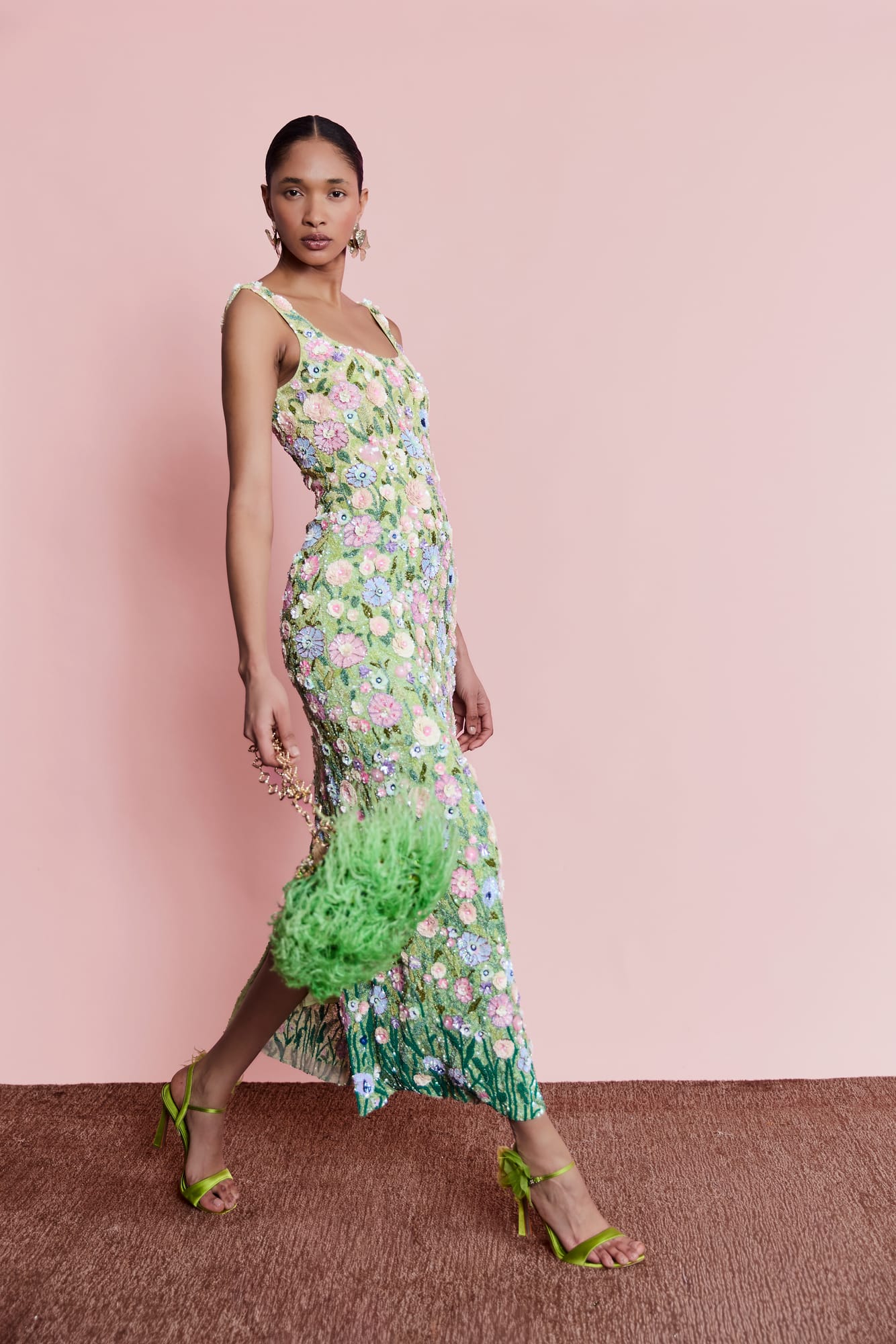 luxury floral dress Sylvan Mystical Meadow Dress