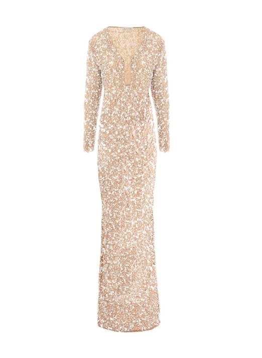 Lacey Nude Glow Dress