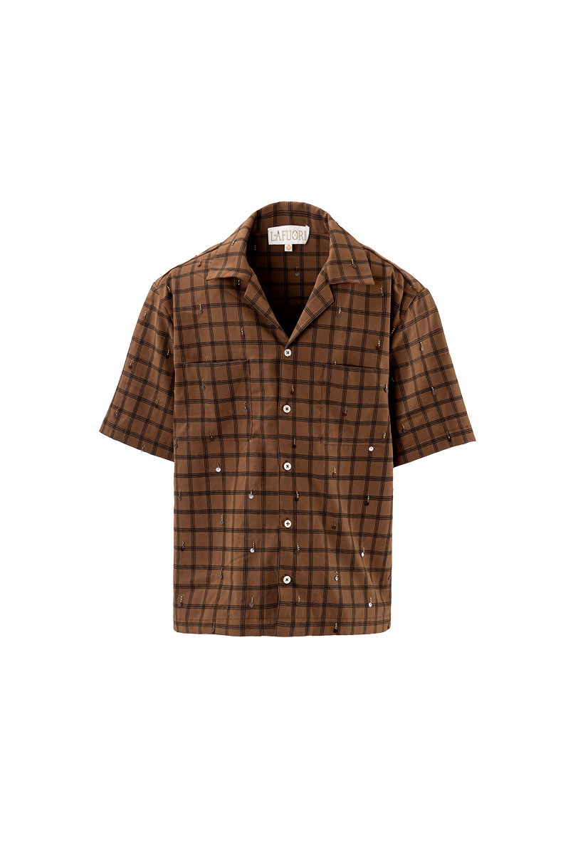 Mocha Grid Shirt