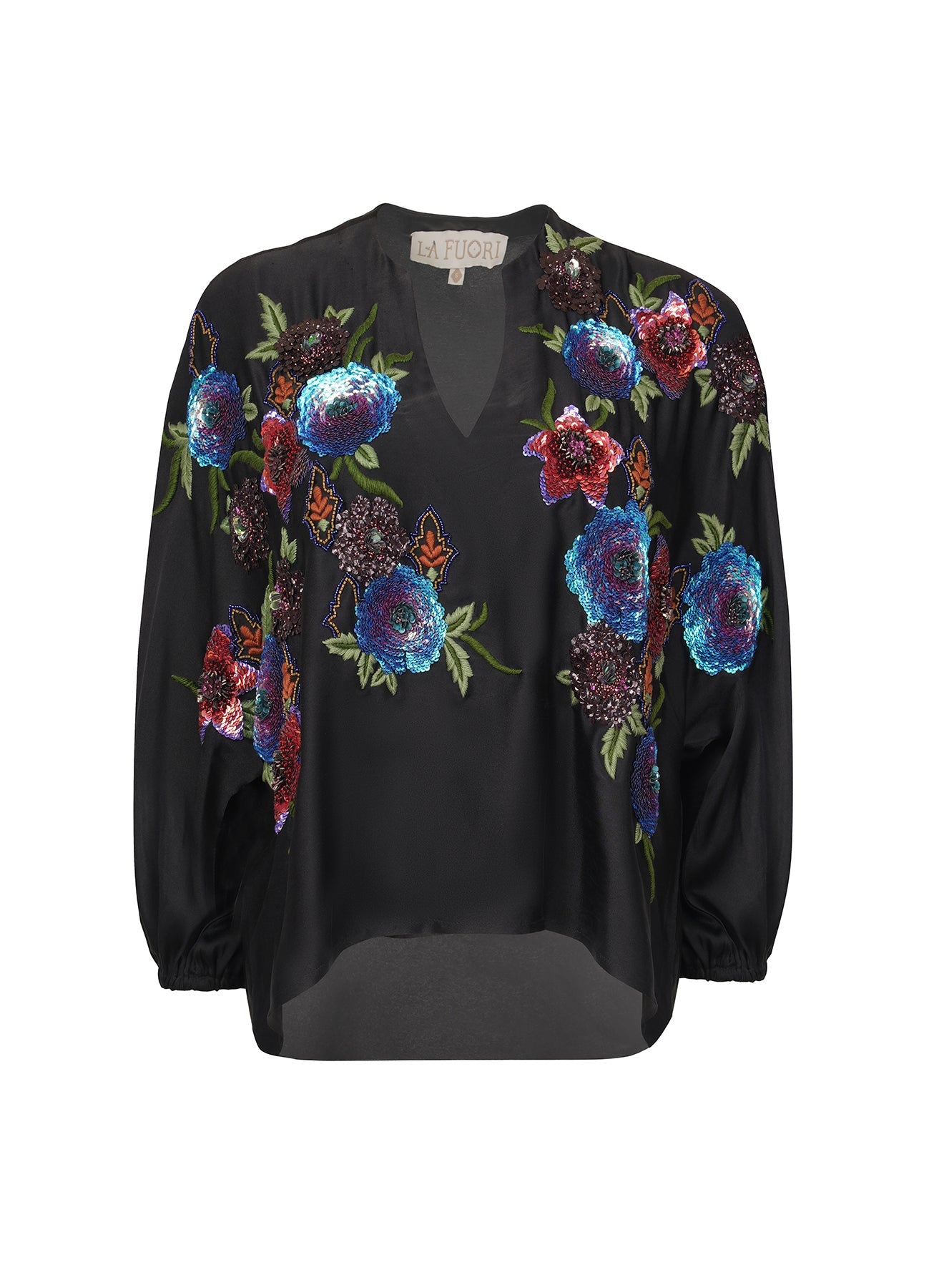 Multicolour Bouquet Embroidered Blouse