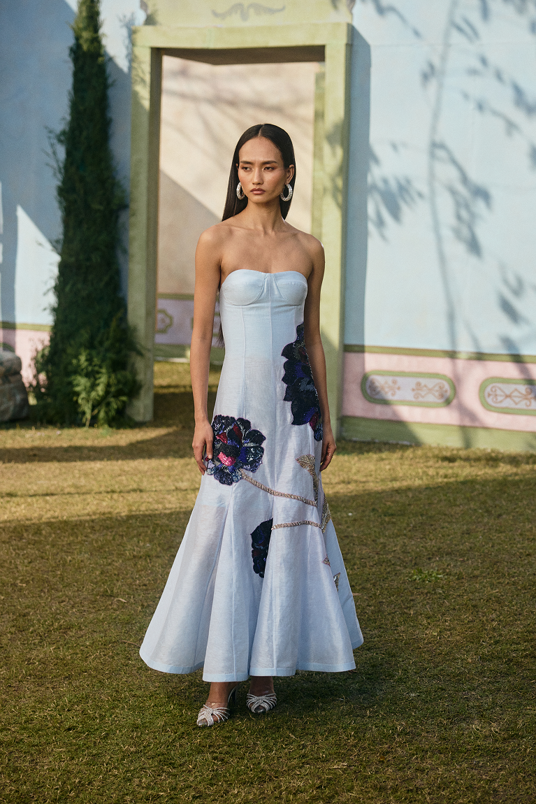 Strapless Evening Dress