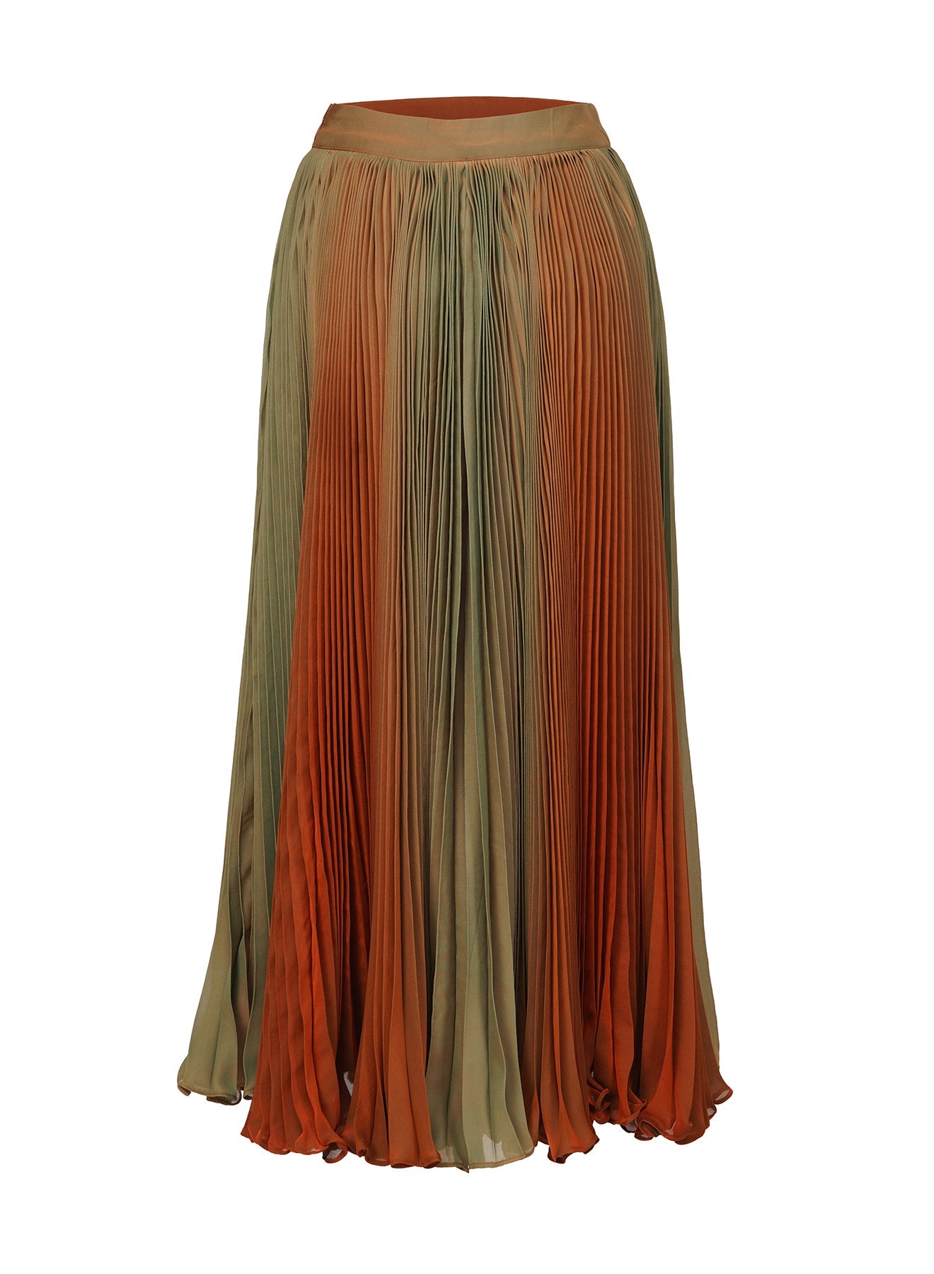 Tulay Pleated Ombre Skirt