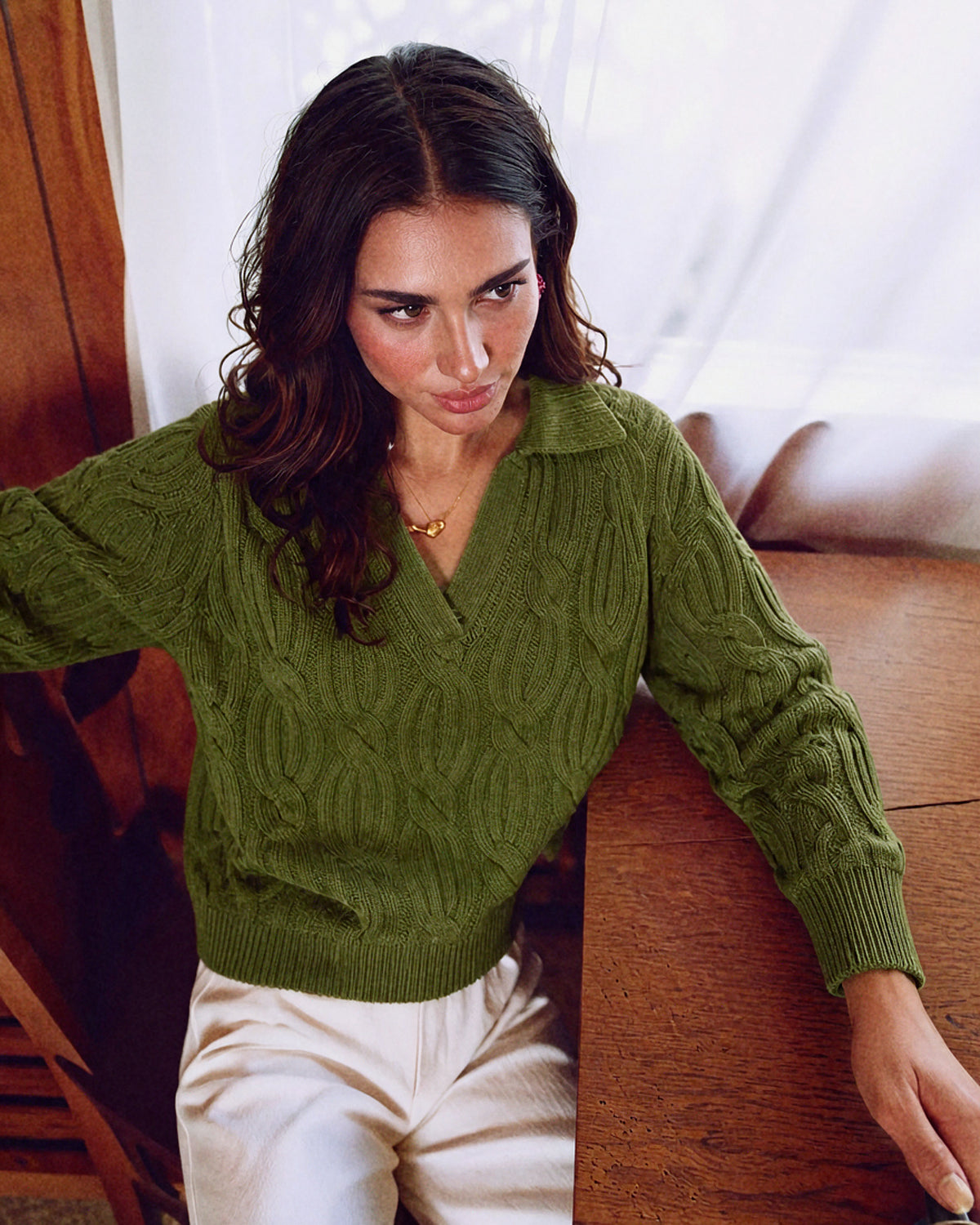 Olive Élan Sweater