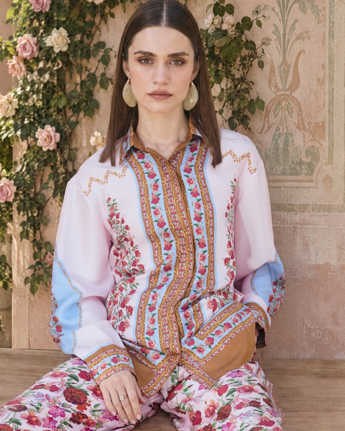 Blush Rose Silk Shirt