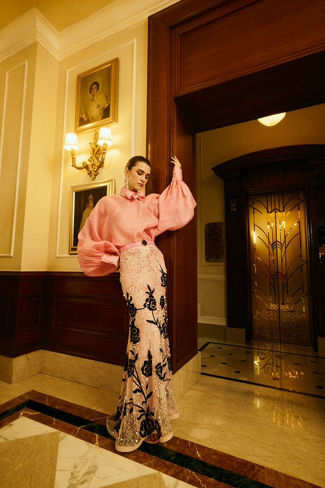 Wedding guest blouse styled for sophisticated celebration looks
