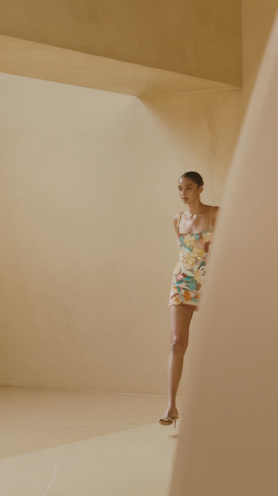 Mosiac Burst Mini Dress