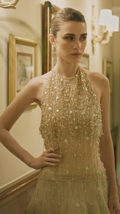 Eaten By Rainforest Embroidered Gown