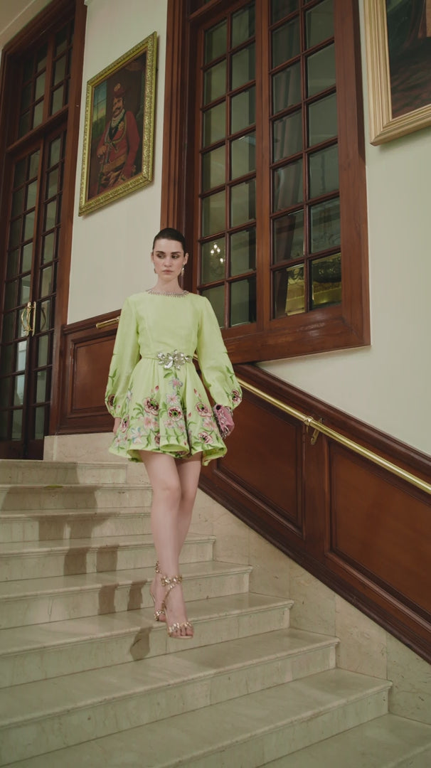 Wedding Guest Fashion styled as a fit-and-flare mini dress
