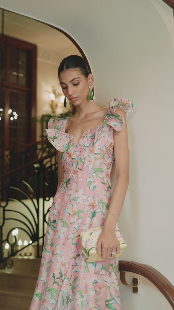 Pink Lily Blossom Dress