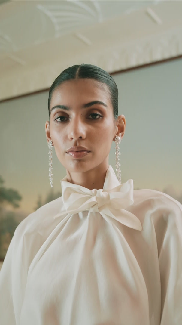 Inked Lily Embroidered Skirt