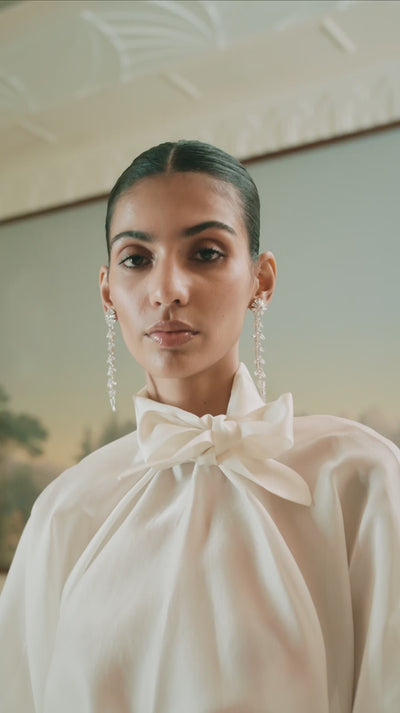 Inked Lily Embroidered Skirt