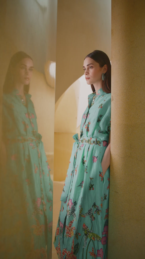 Botanica Aura Printed Shirt Dress