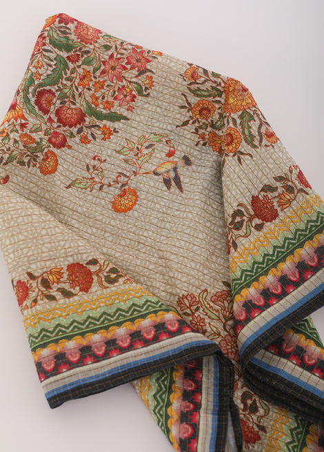 Road To Barmer Scarf In Cotton Silk Chanderi