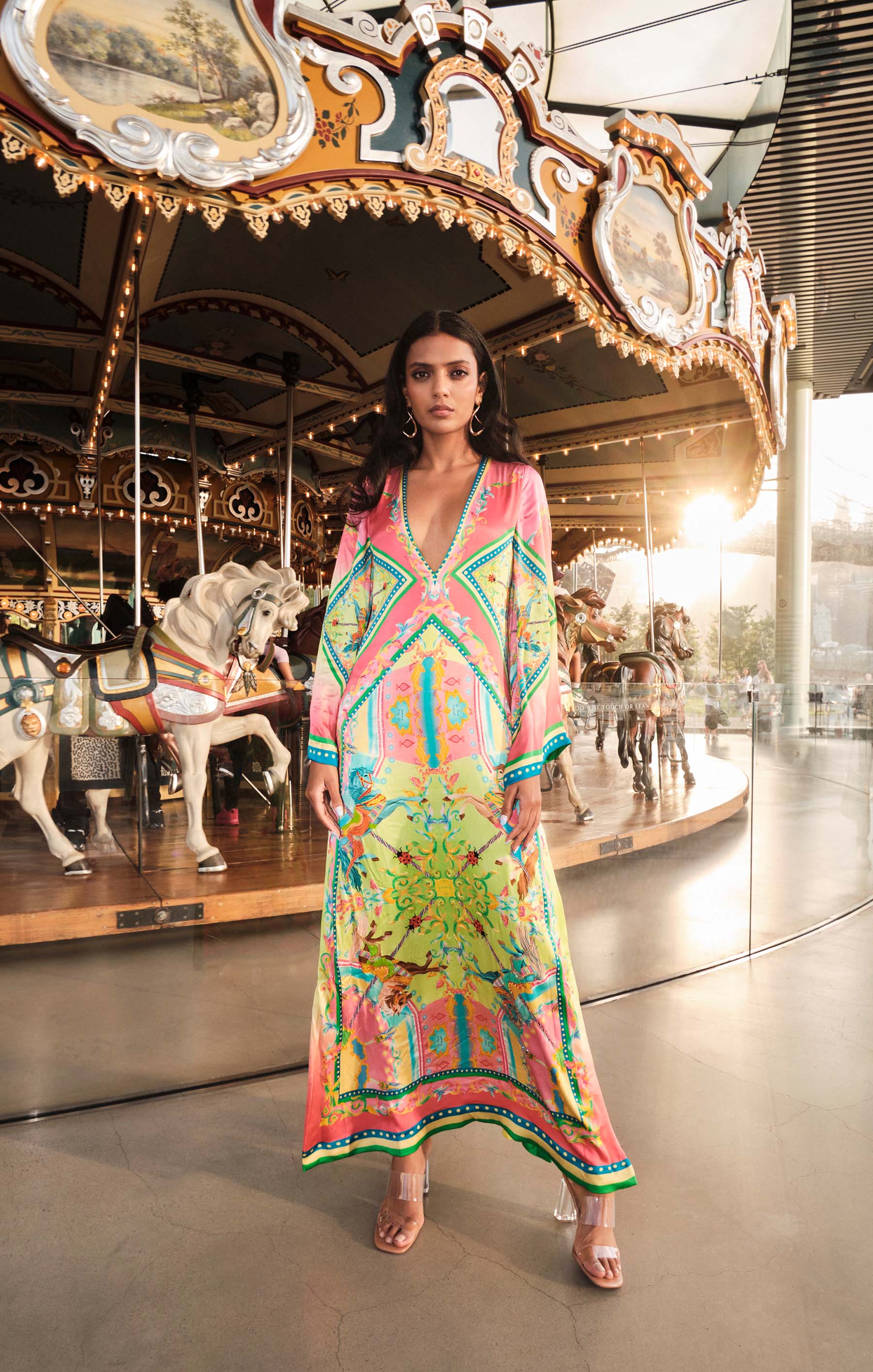 Carousel Printed Kaftan