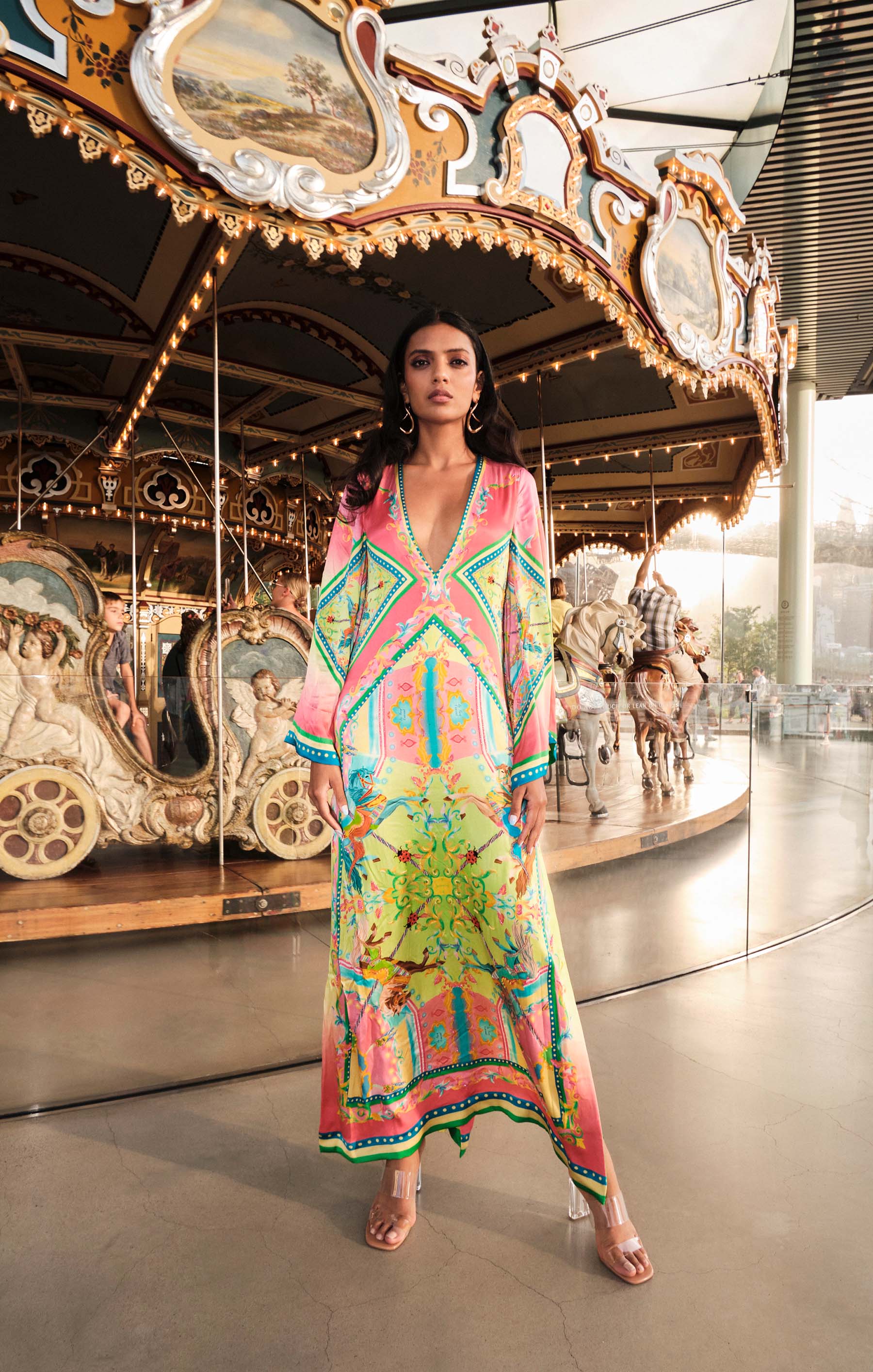 Carousel Printed Kaftan