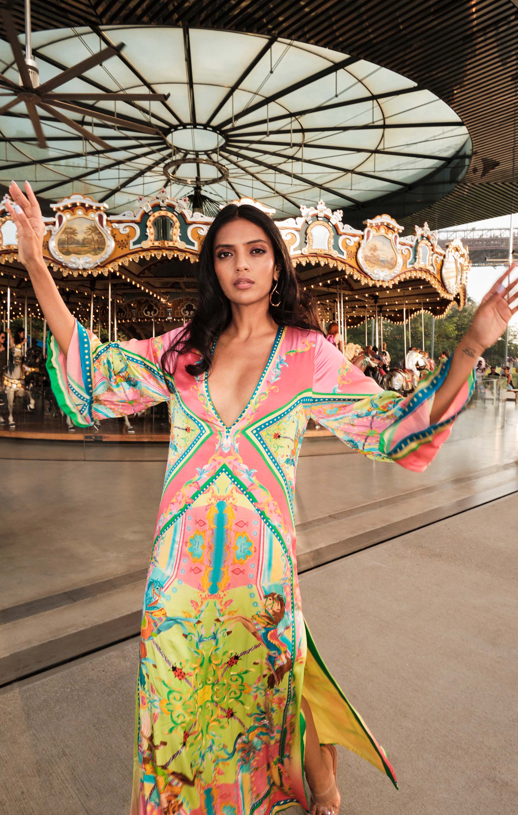 Carousel Printed Kaftan