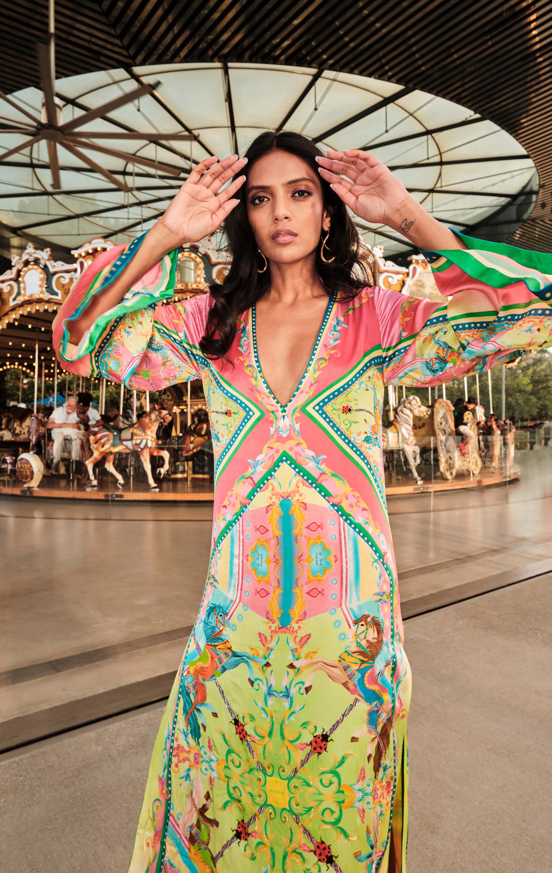 Carousel Printed Kaftan