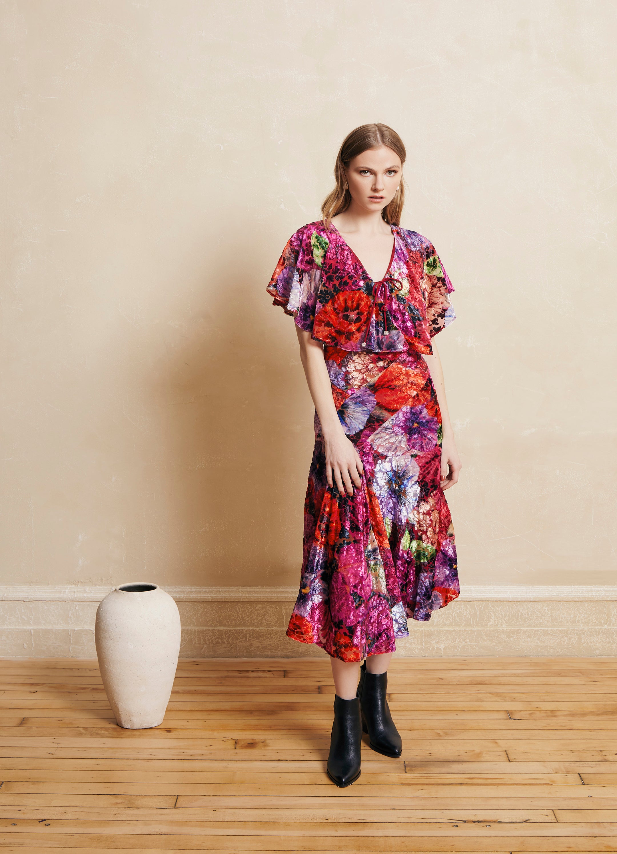 Diane Floret Long Dress