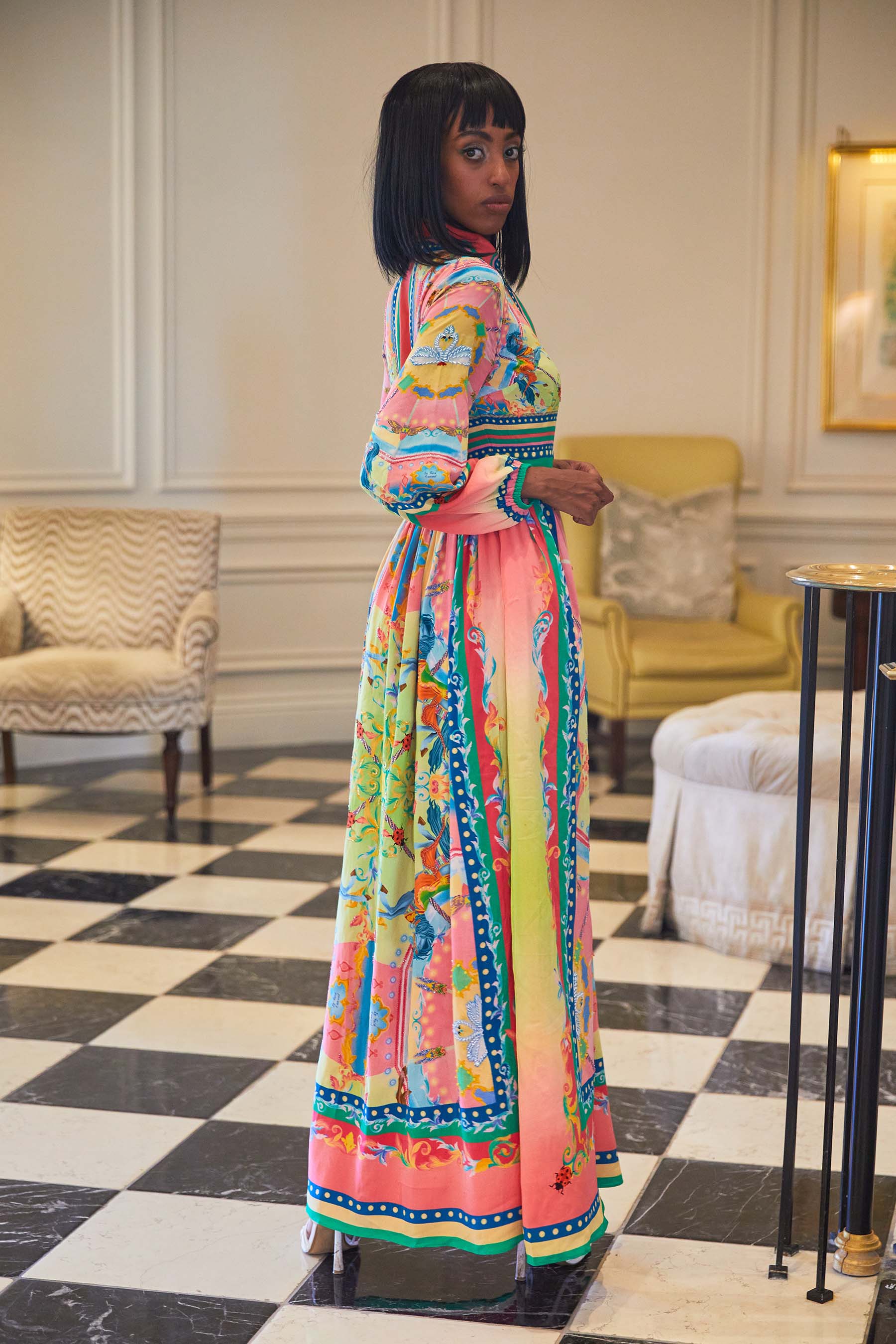 Carousel Printed Maxi